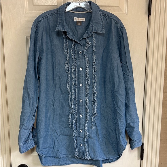 Pilcro Tops - Pilcro by Anthropologie Casual Blue Button Down Shirt